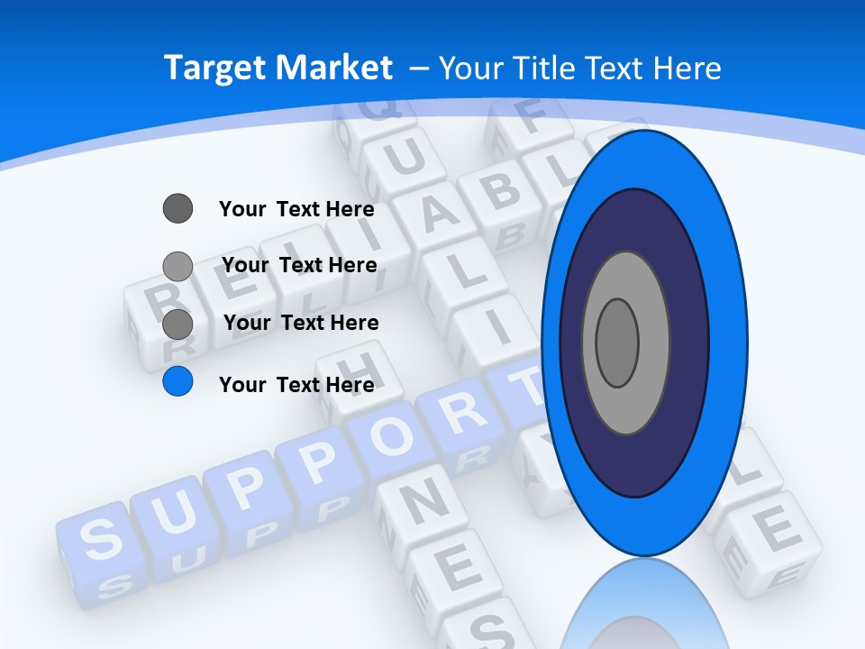 Blue Loyalty White PowerPoint Template