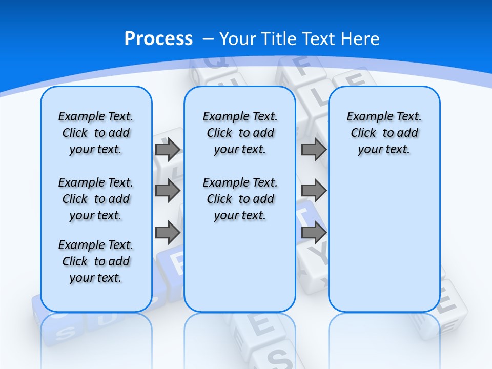 Blue Loyalty White PowerPoint Template