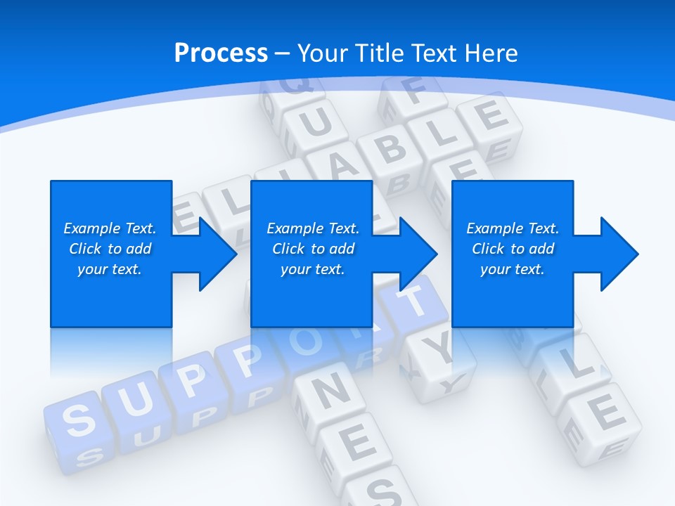 Blue Loyalty White PowerPoint Template