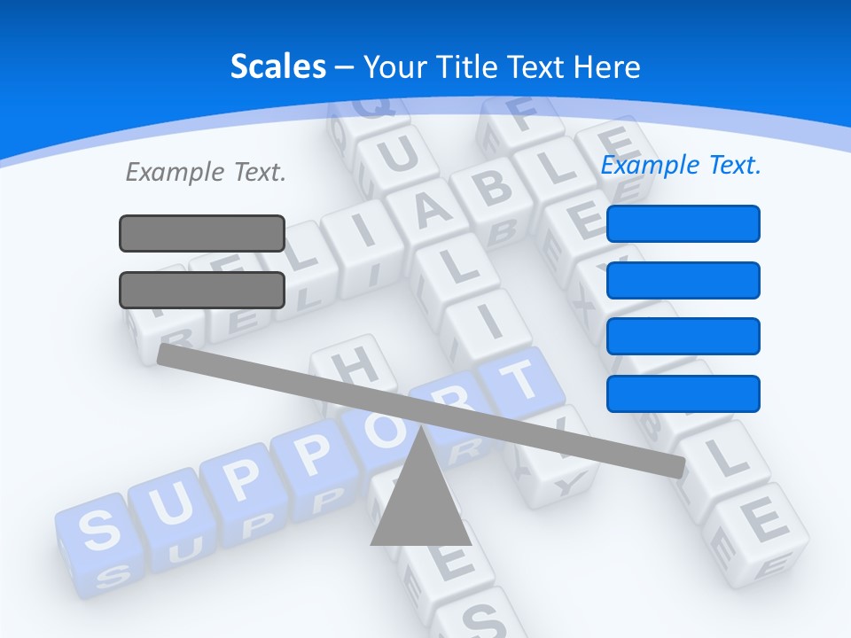 Blue Loyalty White PowerPoint Template