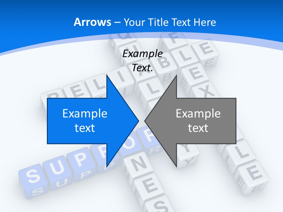 Blue Loyalty White PowerPoint Template
