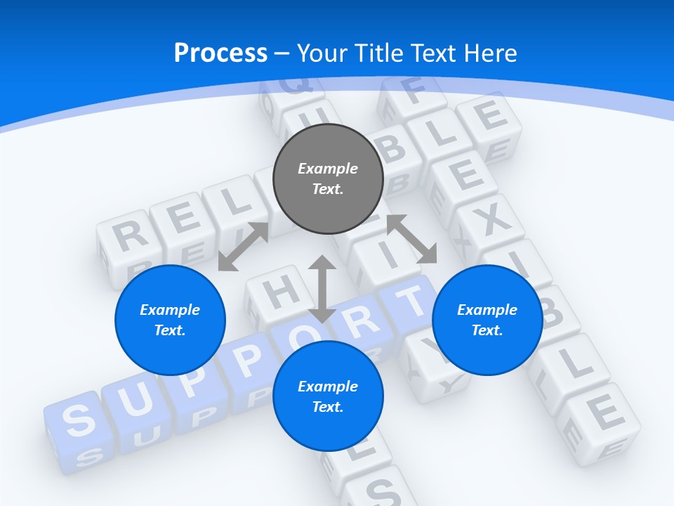 Blue Loyalty White PowerPoint Template