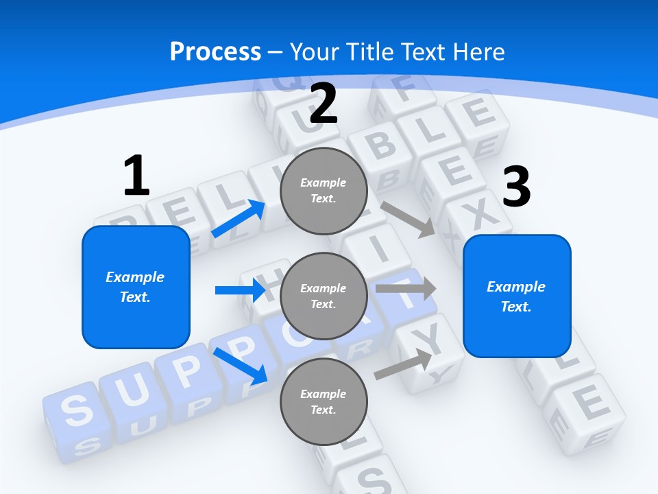 Blue Loyalty White PowerPoint Template