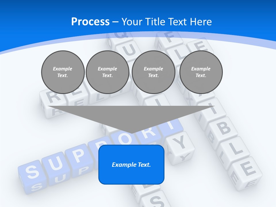 Blue Loyalty White PowerPoint Template