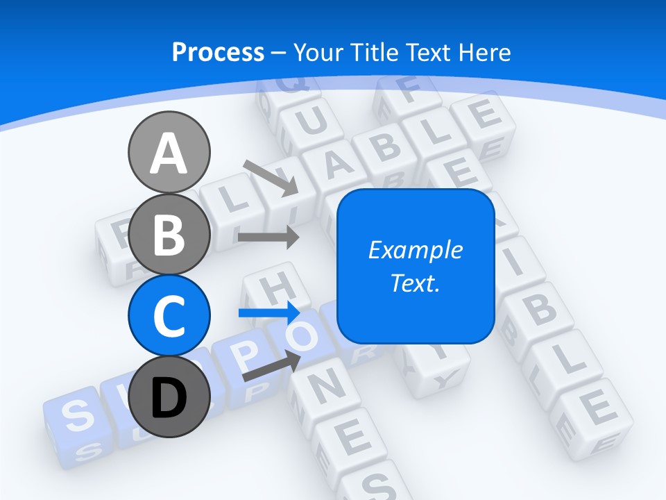 Blue Loyalty White PowerPoint Template