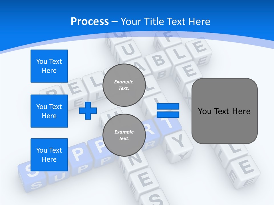 Blue Loyalty White PowerPoint Template