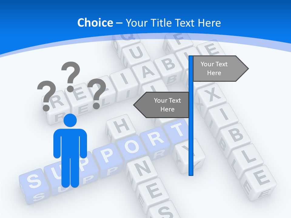 Blue Loyalty White PowerPoint Template