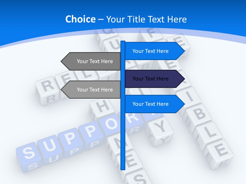 Blue Loyalty White PowerPoint Template
