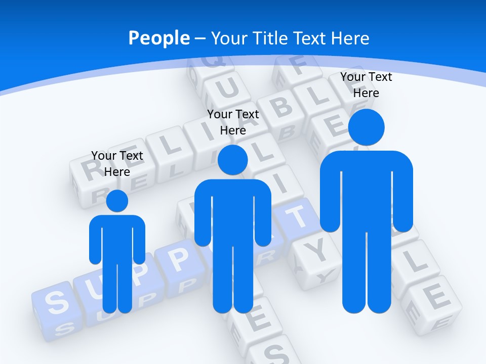 Blue Loyalty White PowerPoint Template