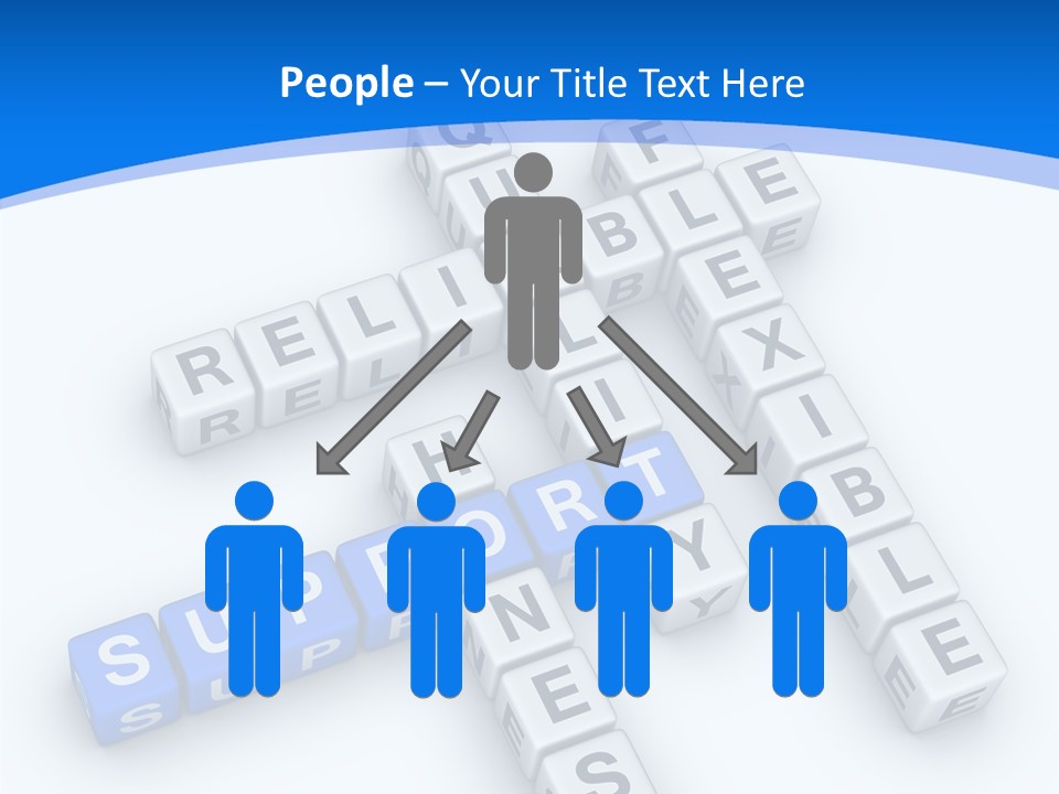 Blue Loyalty White PowerPoint Template