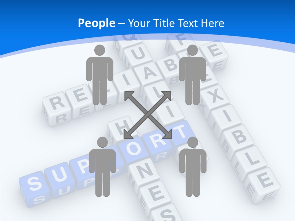 Blue Loyalty White PowerPoint Template