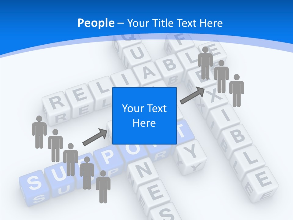 Blue Loyalty White PowerPoint Template