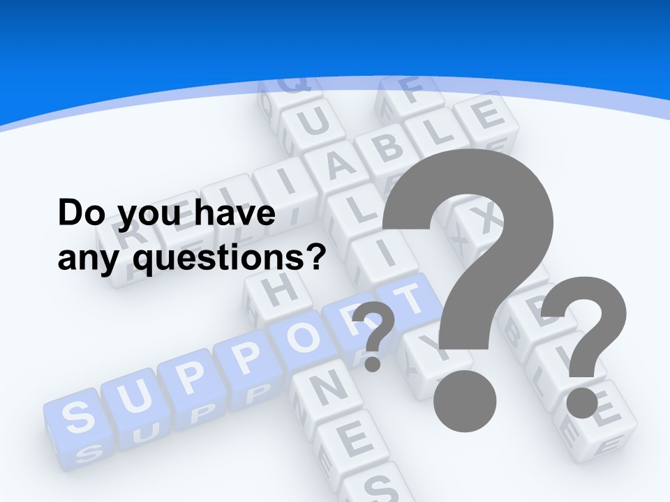 Blue Loyalty White PowerPoint Template