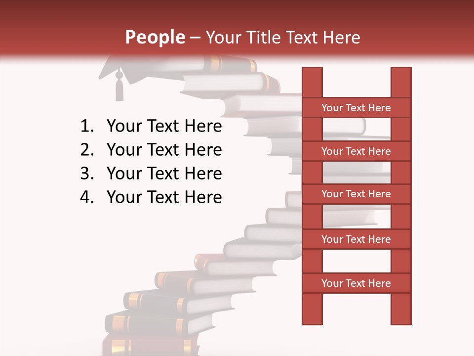 Render Concept Ladder PowerPoint Template