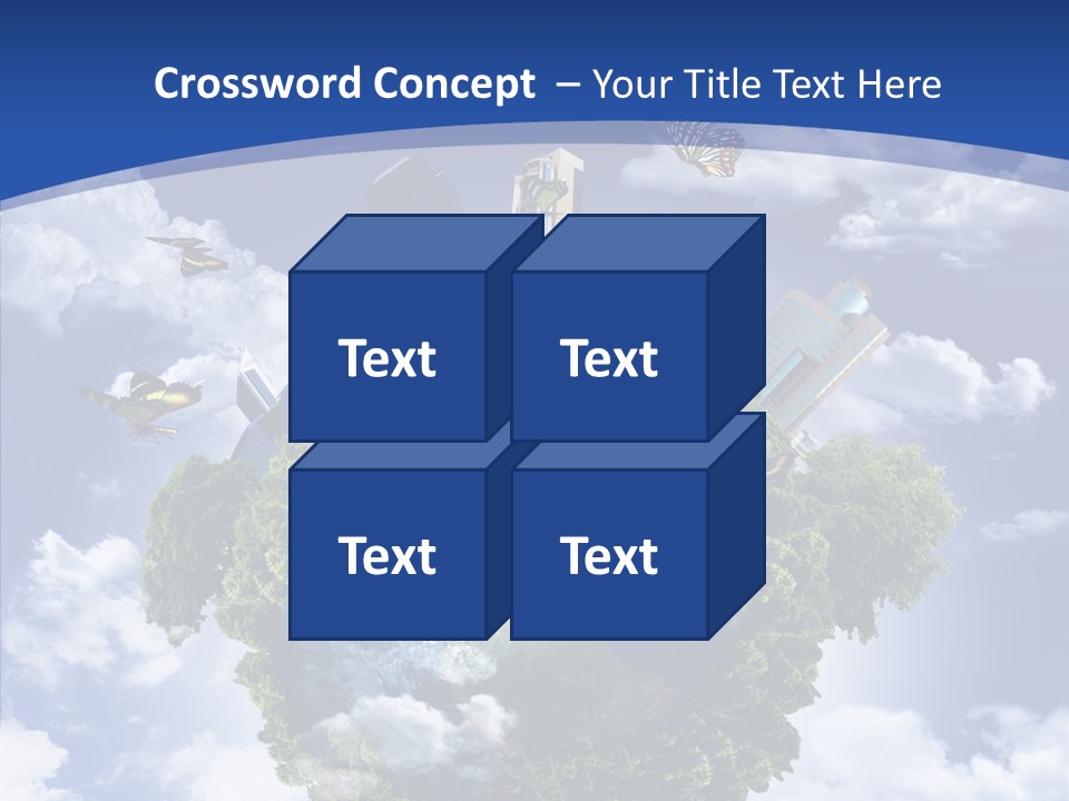 Aerial Sunlight Earth PowerPoint Template