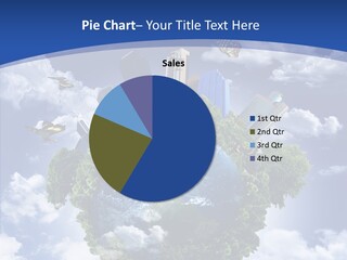 Aerial Sunlight Earth PowerPoint Template