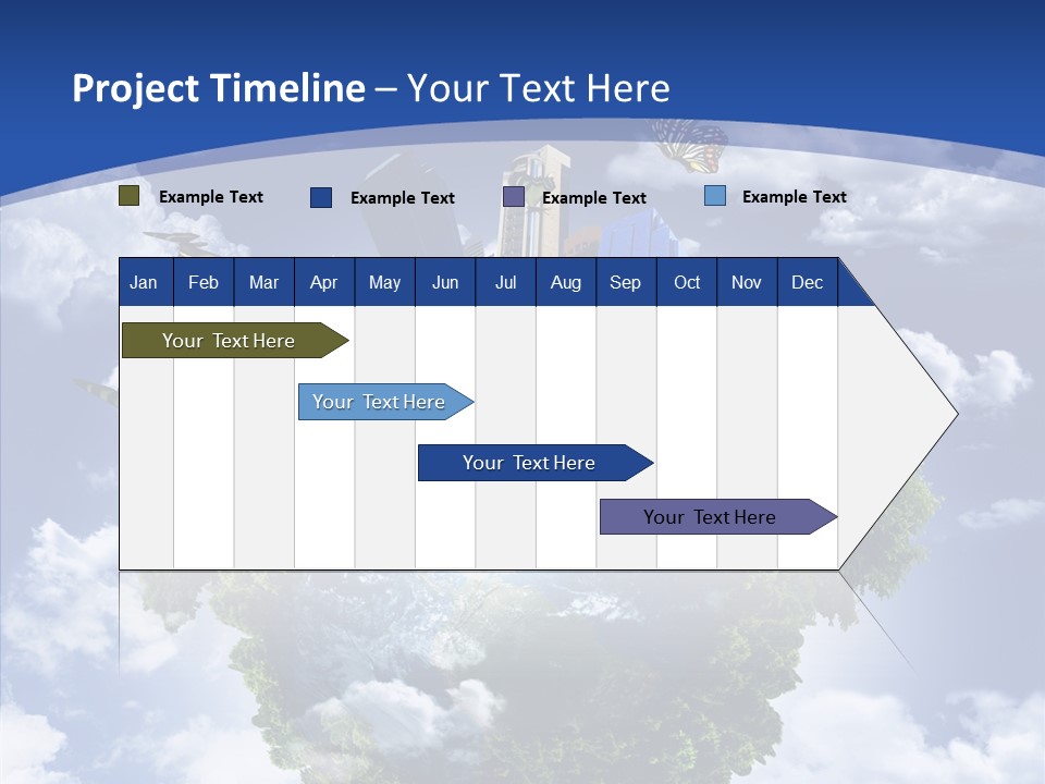 Aerial Sunlight Earth PowerPoint Template