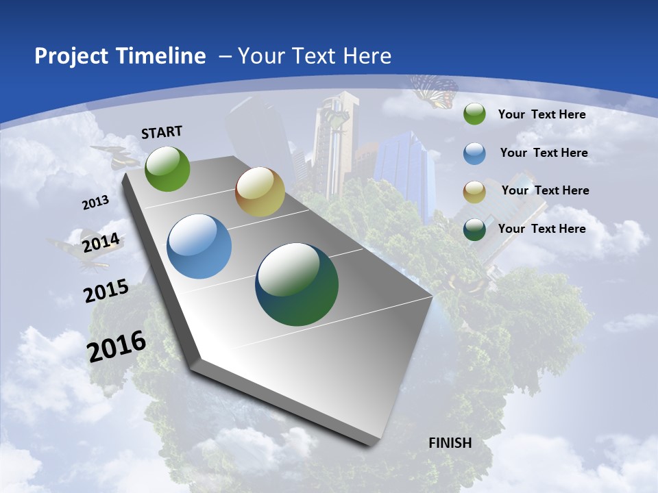 Aerial Sunlight Earth PowerPoint Template