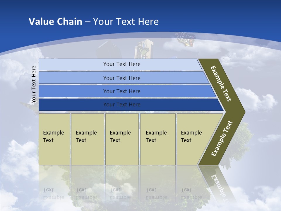 Aerial Sunlight Earth PowerPoint Template