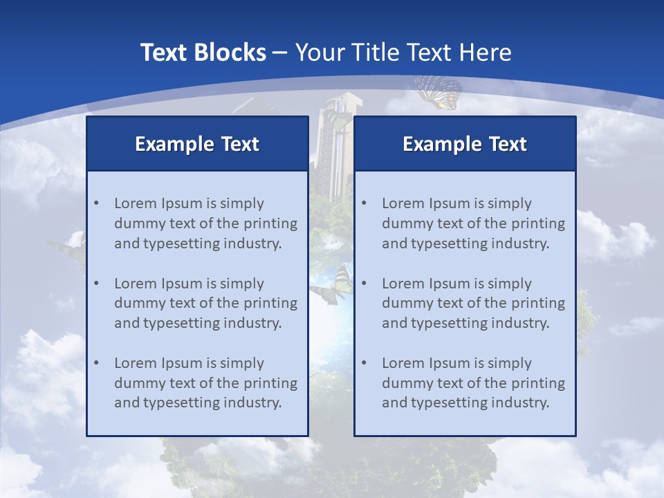 Aerial Sunlight Earth PowerPoint Template