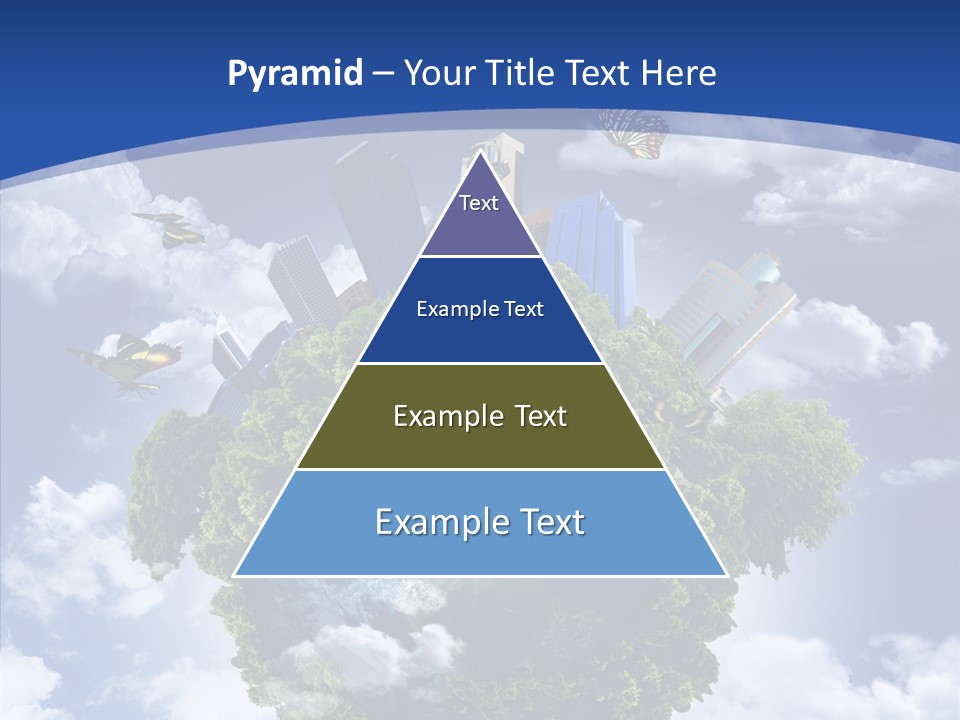 Aerial Sunlight Earth PowerPoint Template