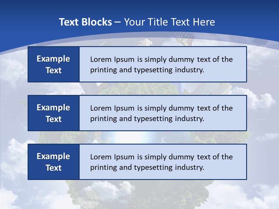Aerial Sunlight Earth PowerPoint Template