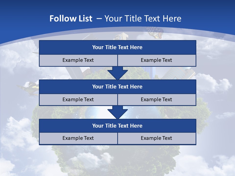 Aerial Sunlight Earth PowerPoint Template