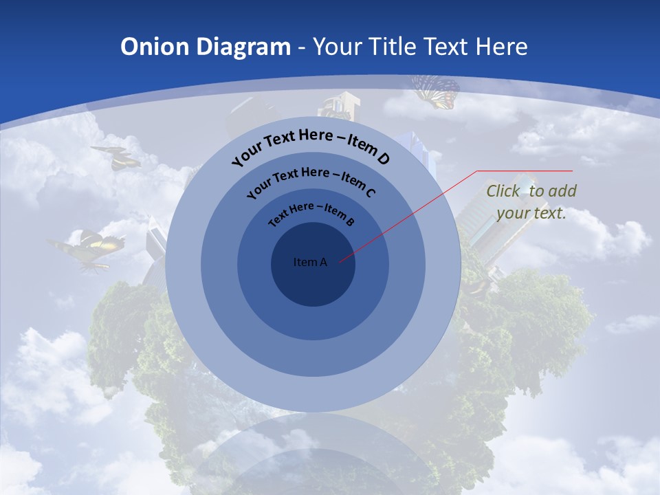 Aerial Sunlight Earth PowerPoint Template