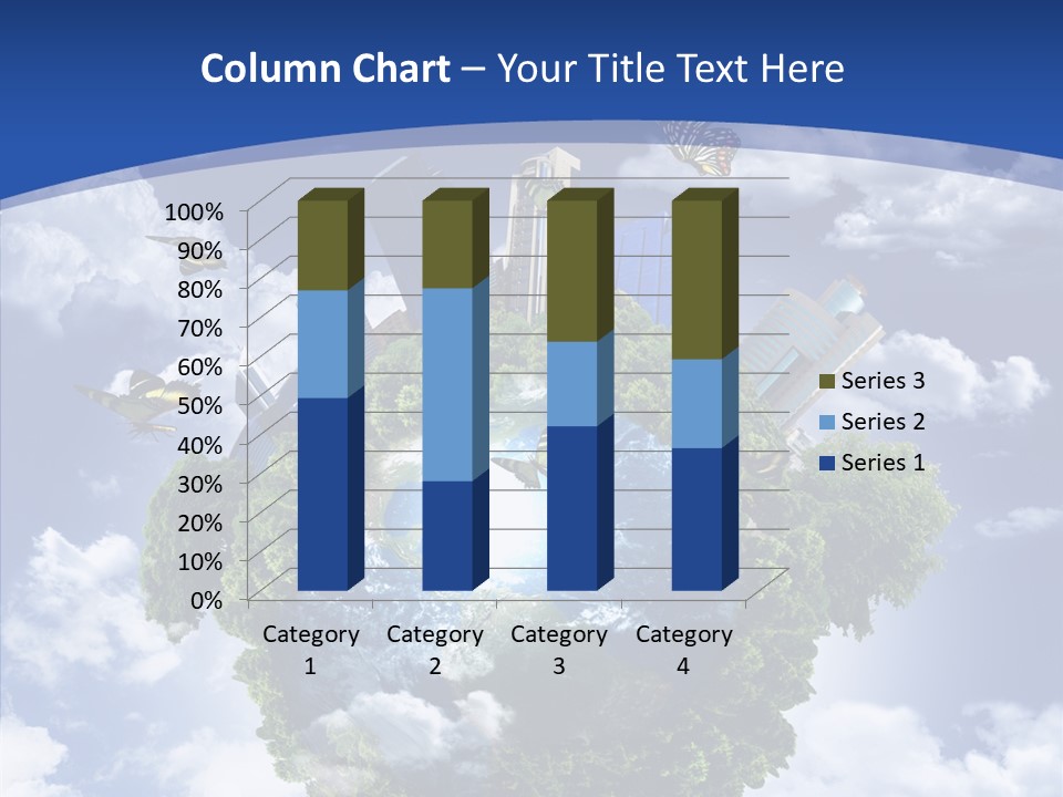 Aerial Sunlight Earth PowerPoint Template