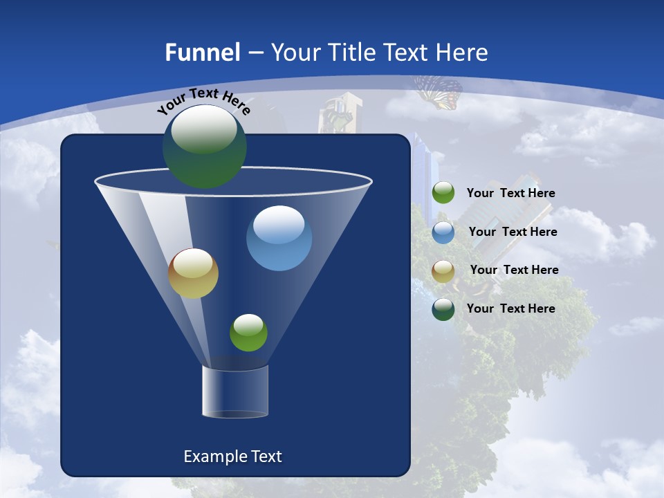 Aerial Sunlight Earth PowerPoint Template