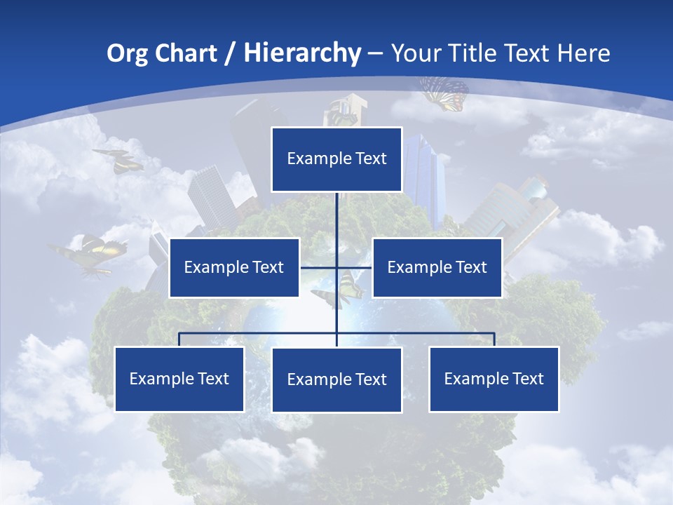 Aerial Sunlight Earth PowerPoint Template