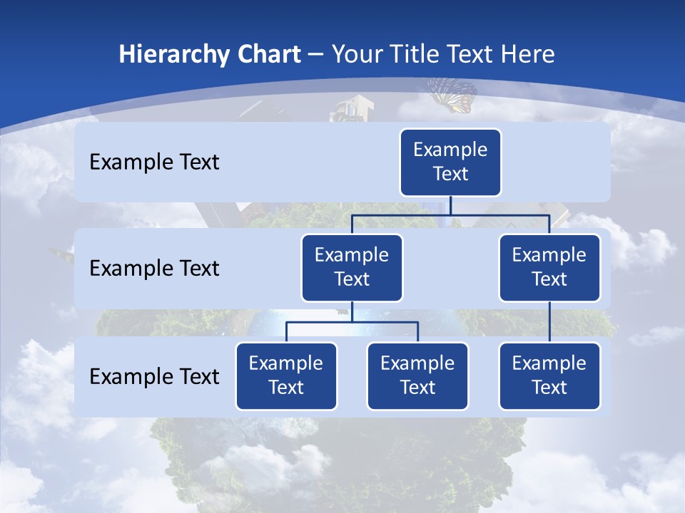 Aerial Sunlight Earth PowerPoint Template