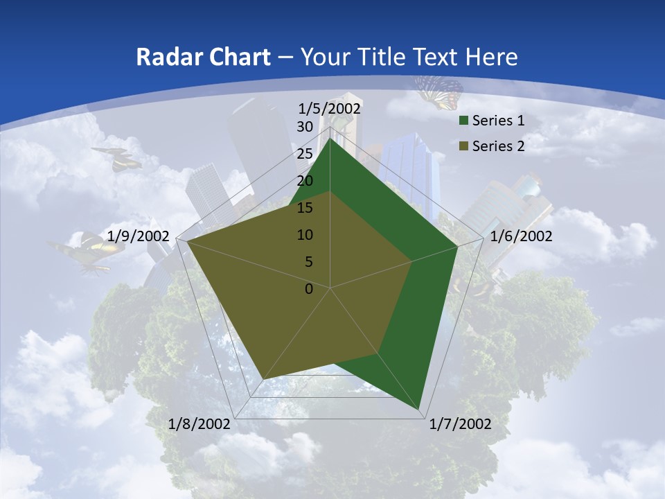 Aerial Sunlight Earth PowerPoint Template