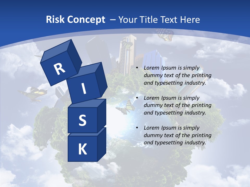 Aerial Sunlight Earth PowerPoint Template