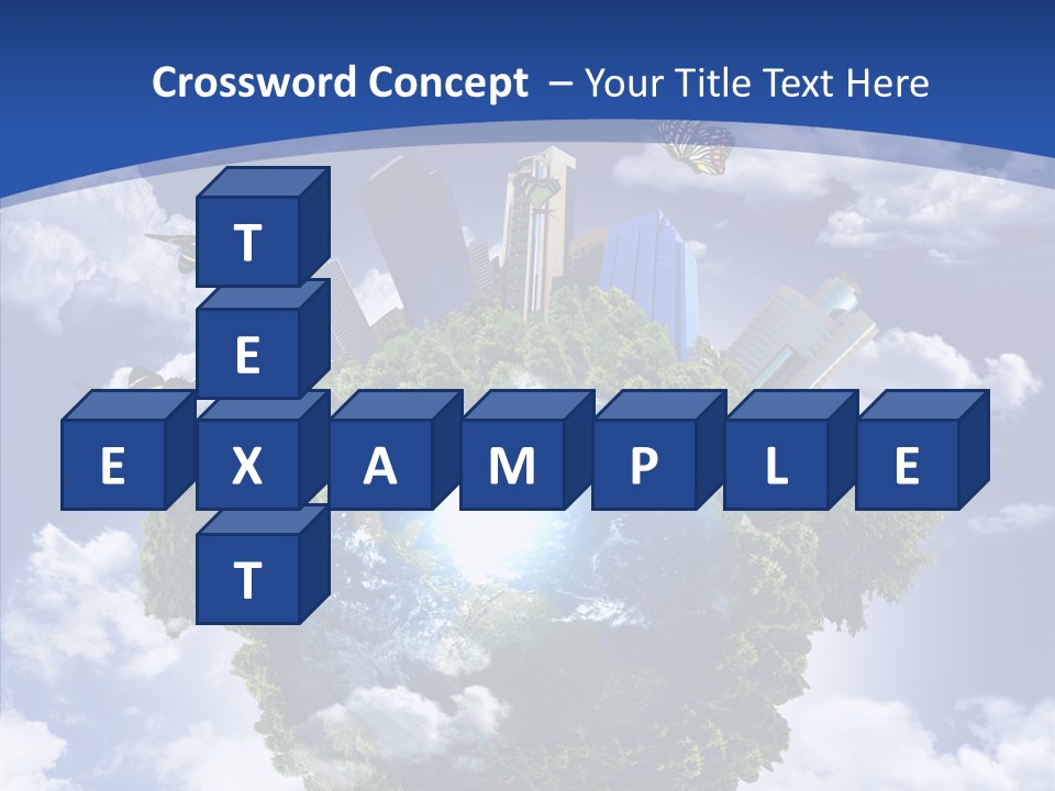 Aerial Sunlight Earth PowerPoint Template