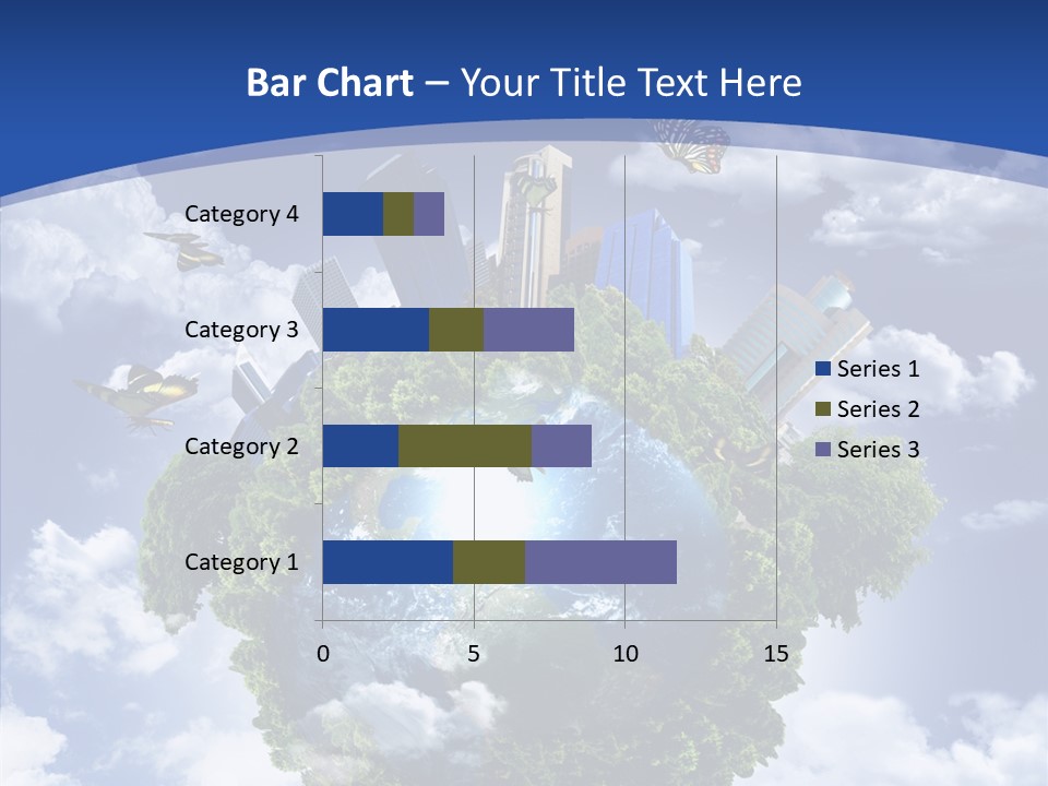 Aerial Sunlight Earth PowerPoint Template