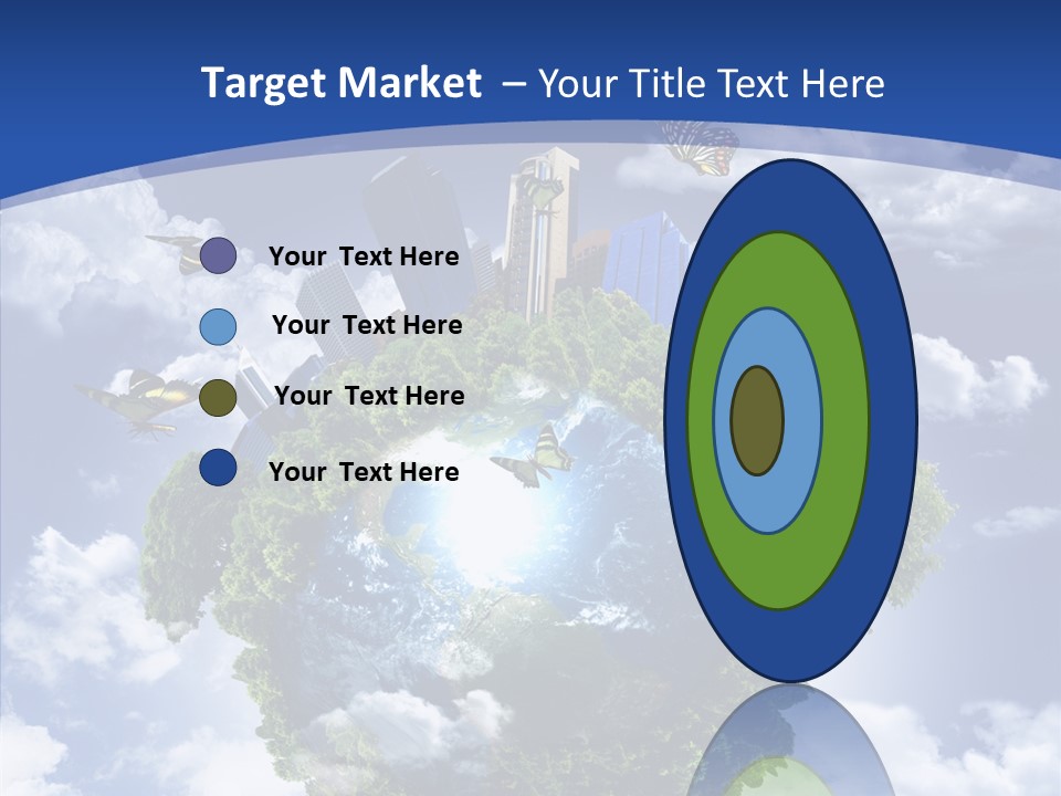 Aerial Sunlight Earth PowerPoint Template