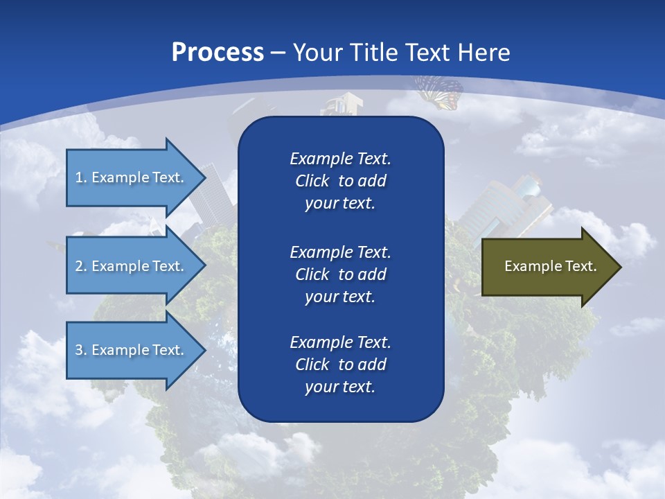 Aerial Sunlight Earth PowerPoint Template