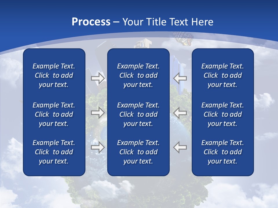 Aerial Sunlight Earth PowerPoint Template