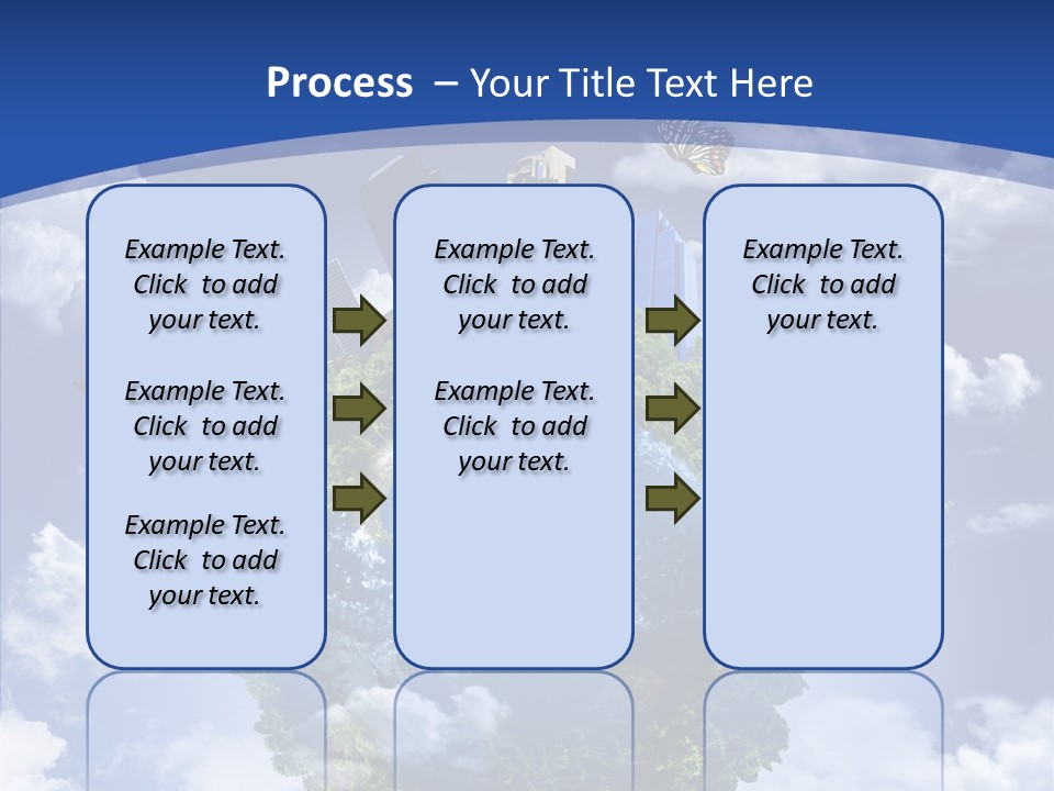 Aerial Sunlight Earth PowerPoint Template