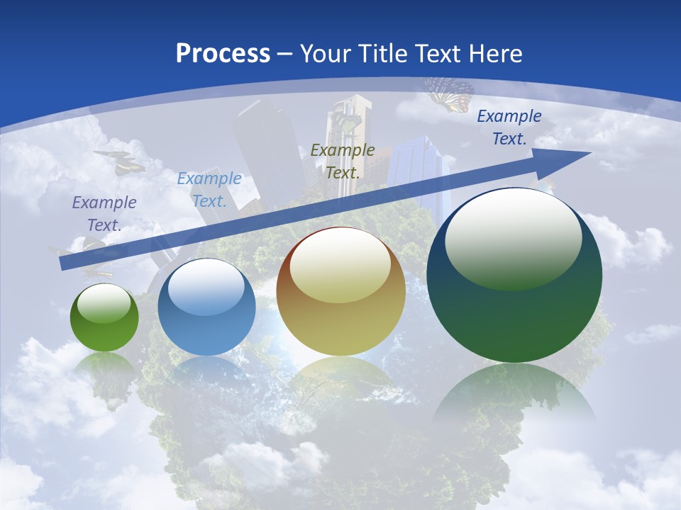 Aerial Sunlight Earth PowerPoint Template
