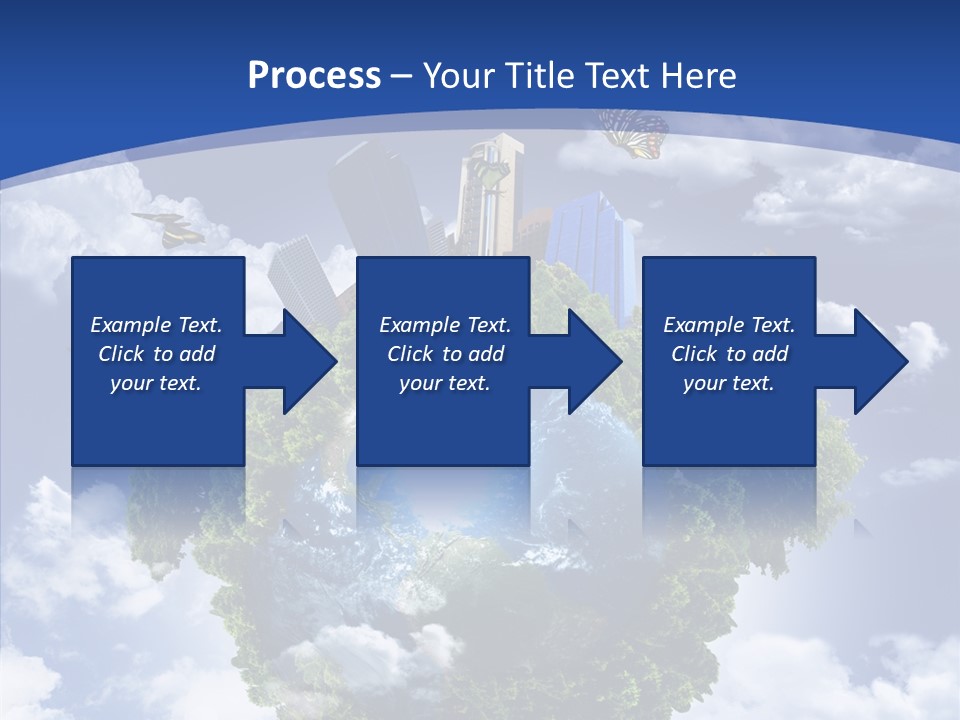 Aerial Sunlight Earth PowerPoint Template
