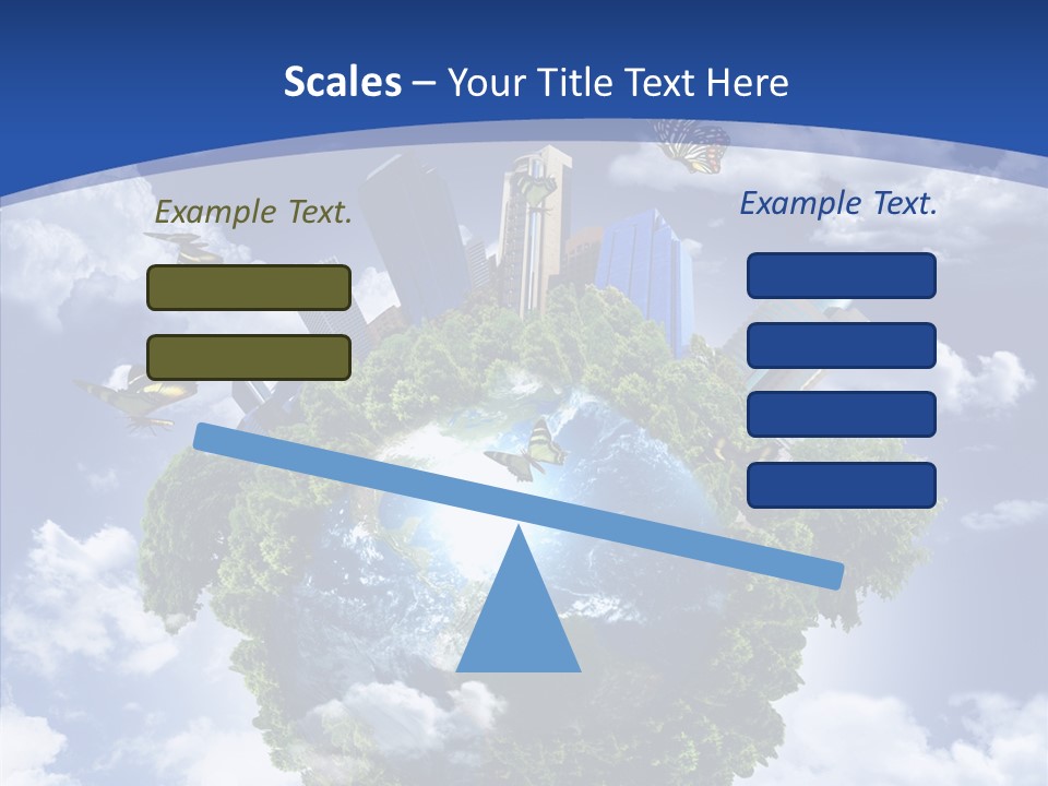 Aerial Sunlight Earth PowerPoint Template