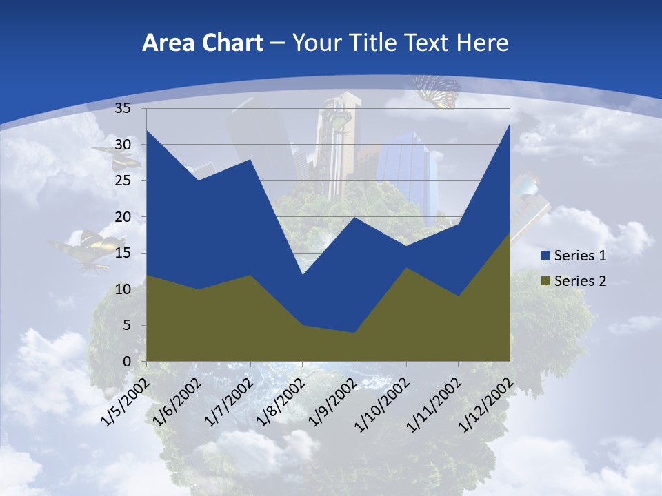 Aerial Sunlight Earth PowerPoint Template