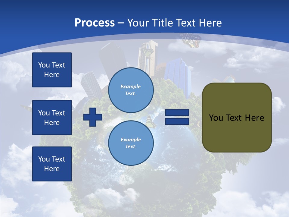 Aerial Sunlight Earth PowerPoint Template