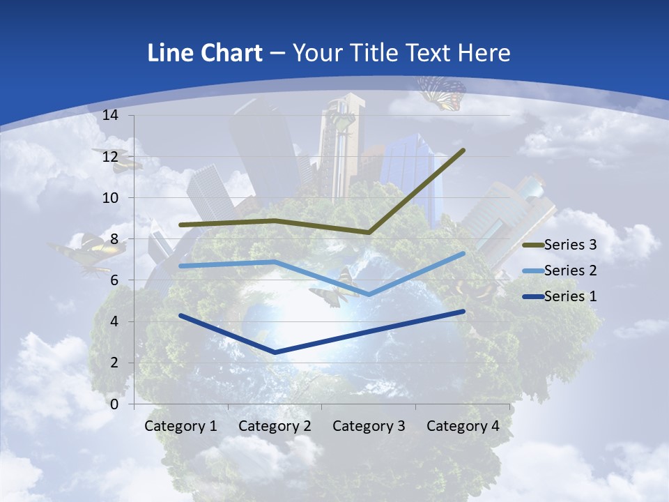 Aerial Sunlight Earth PowerPoint Template