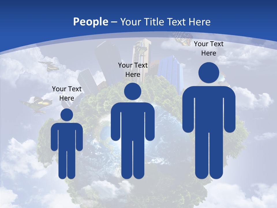 Aerial Sunlight Earth PowerPoint Template