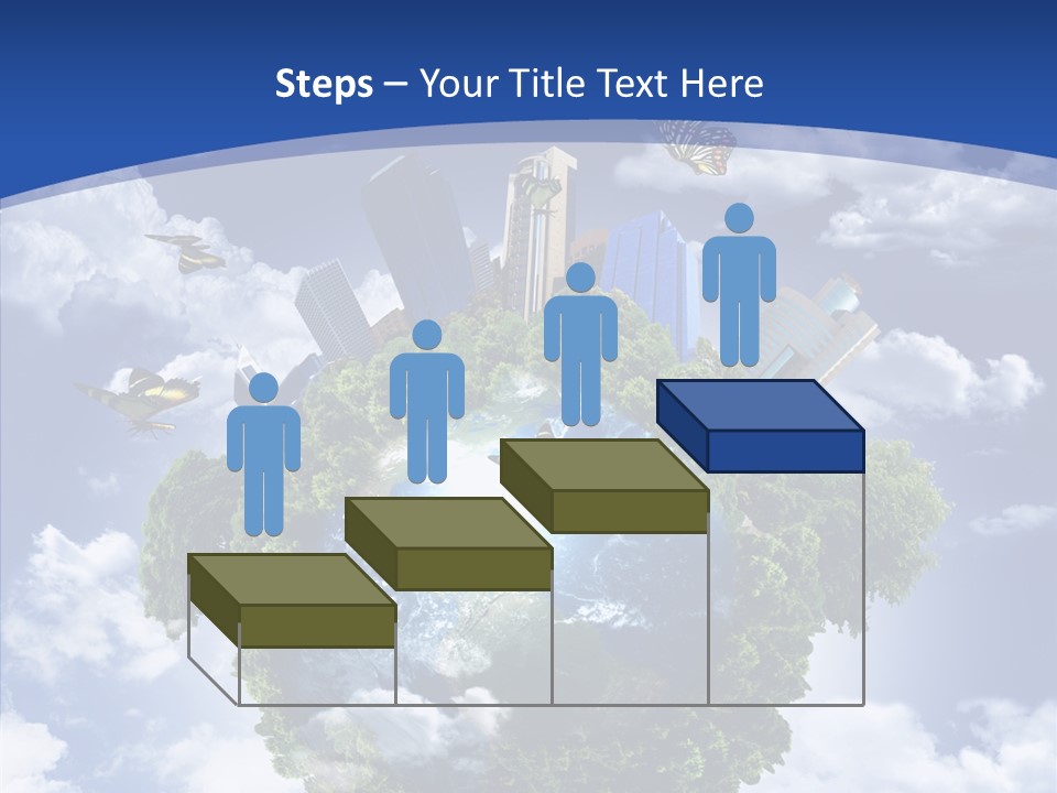 Aerial Sunlight Earth PowerPoint Template