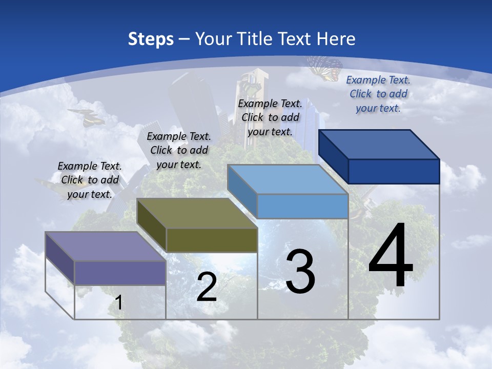 Aerial Sunlight Earth PowerPoint Template
