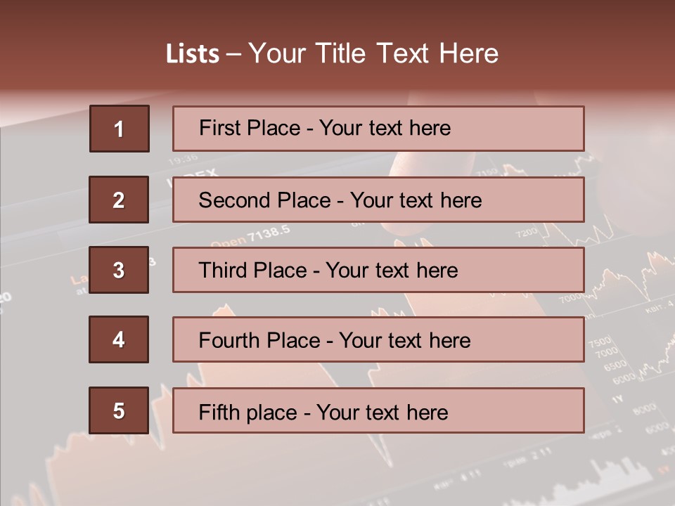 Progress Chart Object PowerPoint Template